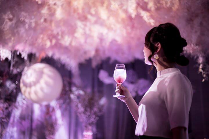 平日夜限定！仕事帰りに素敵な空間で一杯「夜桜割」 NAKED FLOWERS 2021 −桜− 世界遺産・二条城